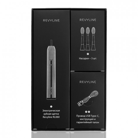 Электрическая звуковая зубная щётка Revyline RL 060 Black